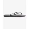 Image de Tongs femme Havaianas Slim Logo Metallic Gris 35/36 4119875-5178