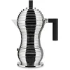 Image de ALESSI Machine à expresso PULCINA 6 tasses Aluminium / Noir argent