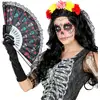 Image de Eventail en tissu Dia de los Muertos 03381