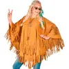 Image de Poncho Daim - Hippie - Femme 09829