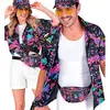 Image de Chemise mixte mode funk années 80 - Noire RDLF25-28112