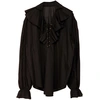 Image de Chemise Pirate Renaissance Homme Noire 4188I