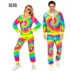 Image de Costume Hippie Psychedelique Tie Dye Fluo - Adulte RDF-45112