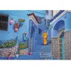Image de Puzzle 500 pièces : Rue Bleue de Chefchaouen Clementoni-35621