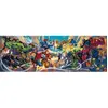 Image de Puzzle Compact 1000 pièces Panorama : Marvel, Héros vs Méchants Clementoni-37056