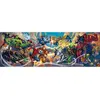 Image de Puzzle Compact 1000 piÃ¨ces Panorama : Marvel, HÃ©ros vs MÃ©chants