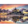 Image de Puzzle 1000 pièces + poster : Le Magnifique Mont Saint-Michel Clementoni-39769