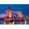 Image de Puzzle 1000 piÃ¨ces + poster : Tower Bridge la nuit, Londres