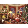 Image de Puzzle 1000 pièces : La Visite du père noël Clementoni-39924