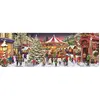 Image de Puzzle 1000 pièces panoramique : Le Village de noël Clementoni-39928