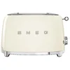Image de SMEG Grille-pain 2 fentes Style Rétro Années 50 Crème TSF01CREU crème