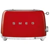 Image de SMEG Grille-pain 2 fentes Style Rétro Années 50 Rouge TSF01RDEU rouge