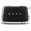 Image de SMEG Grille-pain 2 fentes Style Rétro Années 50 Noir TSF01BLEU noir