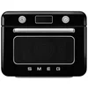 Image de SMEG Four à vapeur combiné de table noir noir