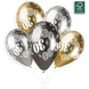 Image de 5 Ballons 30 Ans - 33 Cm - Or Et Argent 313901GEM