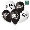 Image de 5 Ballons Boo - 33 cm - Noir et Blanc 343588GEM