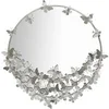 Image de Miroir rond Mauro Ferretti Farfalle Argenté 91x3x94 cm 0660150001