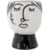 Image de Vase Mauro Ferretti Pot Face Blanc 14x18,2 cm 0420550000