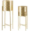 Image de Cache-pot Mauro Ferretti Golvy (x2) Doré 21x52-19x42 cm 142621000B