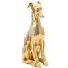 Image de Statuette de chien assis Mauro Ferretti Doré 19,8x10x29 cm 011645000S