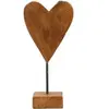 Image de Statuette Mauro Ferretti Cuore Marron 10x10x25 cm 0119710003