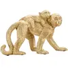Image de Statuette mère singe Mauro Ferretti Doré 29,5x11,5x18,5 cm 0119910000