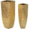 Image de Vase carré Mauro Ferretti (x2) Doré 34x34x90-25x25x78 cm 0421130000