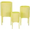 Image de Cache-pot Mauro Ferretti Iris Tris (x3) Jaune 36x56,5-30x48,5-24x37,5 cm 1428480000