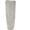 Image de Vase Mauro Ferretti Resina Woody Blanc 18x45 cm 0421320003