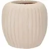 Image de Vase rainurées Mauro Ferretti Mist Beige 26,5x26 cm 0421560002