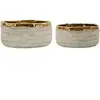 Image de Vase Mauro Ferretti Lima Low Gris 22,5x10,5 / 18x8,5 cm 0421650000