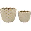 Image de Vase Mauro Ferretti Pepitas (x2) Gris 23x18 / 18,5x15,5 cm 0421680000