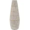 Image de Vase en résine Mauro Ferretti Hanoi Ø 6 cm Blanc 17x47 cm 0421710003