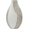 Image de Vase en résine Mauro Ferretti Ho Chi Minh 8x5 cm Blanc 29,5x13,5x50 cm 0421720001
