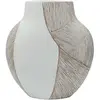 Image de Vase en résine Mauro Ferretti Ho Chi Minh Blanc 35x13,5x37,5 cm 0421720002