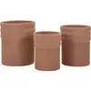 Image de Vase Mauro Ferretti Colombia (x3) Rouge 41,5x50 cm / 36x45 cm / 30,5x39,5 cm 0421790000