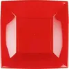 Image de Paquet de 8 assiettes PLASTIQUE rigide Carré, ROUGE 23 cm CH58050 18