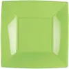 Image de Paquet 8 Assiettes à dessert PLASTIQUE rigide Carré, VERT 18 cm CH58052 36