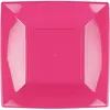 Image de Paquet 8 assiettes plastique rigide Carré, FUCHSIA grandes 29 cm CH58056 37