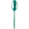Image de Sachet 20 Cuillères easy 18,5cm plastique, Vert Tiffany perlé CH58992 96