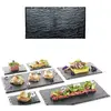 Image de Lot de 10 Grandes Assiettes Ardoise pvc 30 x 15,8cm (big) CH56037 19