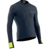 Image de Maillot manches longues Northwave Fahrenheit NWB89211085--blk/yellow fluo Noir S