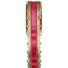 Image de Ruban Charlotte 40 mm dentelle, rouge RDF-1699-rouge