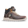 Image de Chaussures de sécurité hautes ken chaussures de sécurité hautes ken marron t47 textile cuir aluminium 47 marron e - absorption de choc au talon, fo -