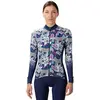 Image de Maillot manches longues femme Alé PR-R Hibiscus L23037461-03 Bleu M