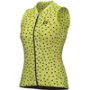Image de Maillot sans manches femme Alé Pragma Pois L24122462-02 Jaune S