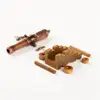 Image de Accessoire maquette bateau : Canons avec chariot bois 40 mm Amati-B4159.40