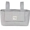 Image de Sac à poussette I love vichy gris