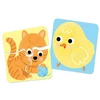 Image de Puzzles Ã©volutifs en bois 2 Ã  4 piÃ¨ces : Les animaux de la ferme