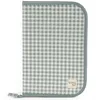 Image de Protège carnet de santé I love vichy vert